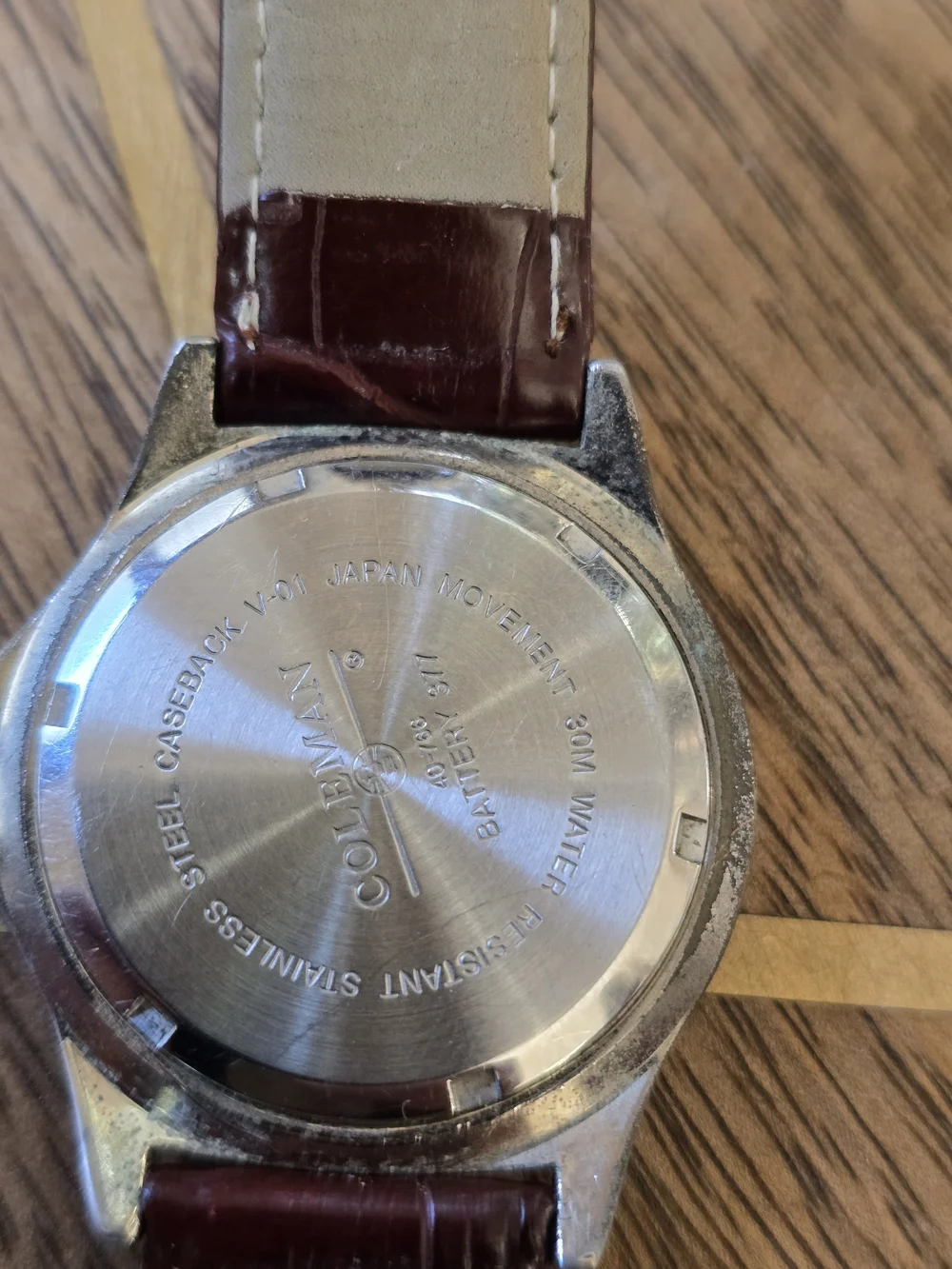 Coleman Brown Leather Strap Men's Watch - Brown